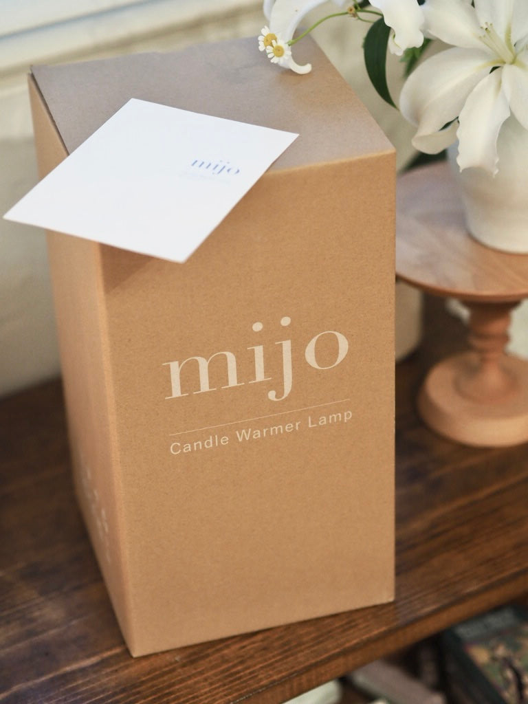 MIJO Glass｜Metal Candle Warmer Lamp Electric Remote Touch Wax Melt