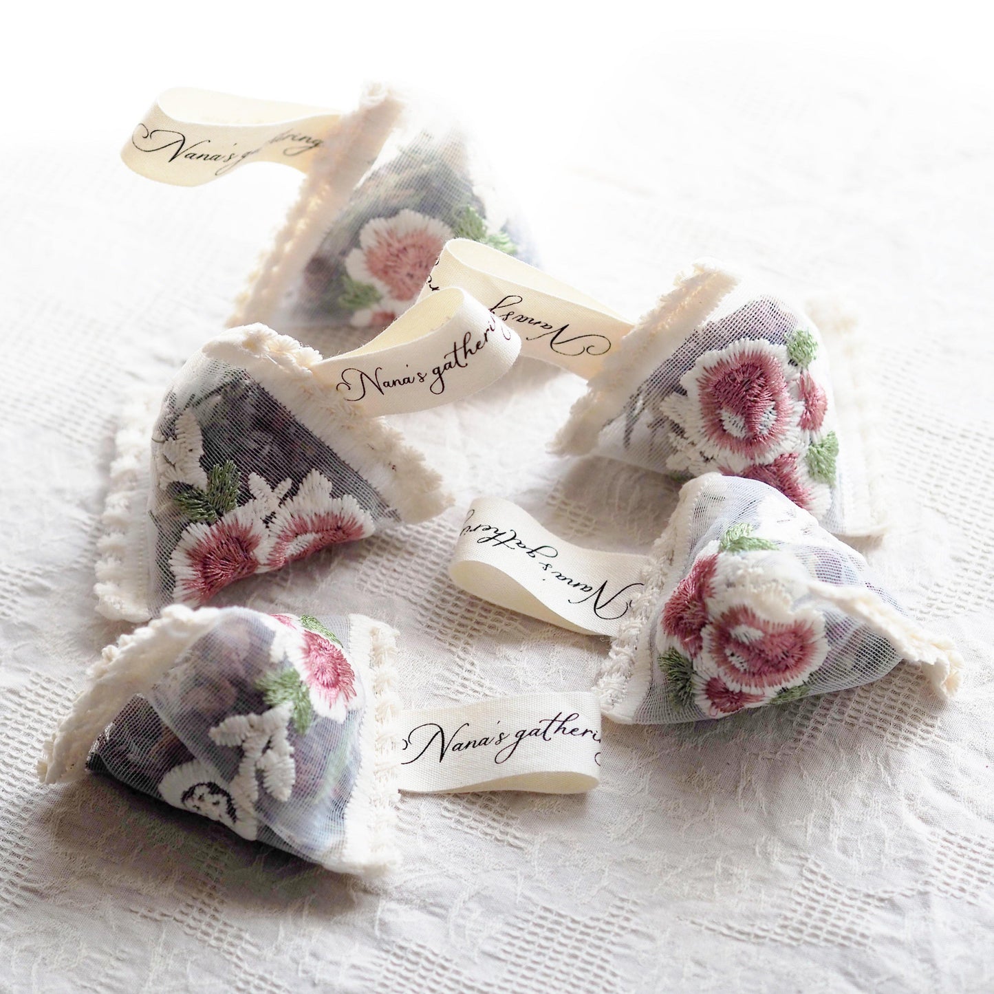 Floral Lace 3D Sachet for Wardrobe Space Fragrance lavender rose herbal dried flowers Wardrobe Fragrance